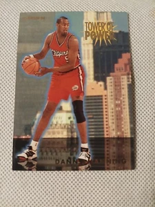 1993 DANNY MANNING FLEER TOWER OF POWER CARD #14 LA CLIPPERS KANSAS HAWKS - Picture 1 of 2