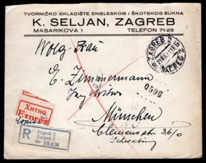 CROATIA 1931 Express Cover to Germany - Picture 1 of 2