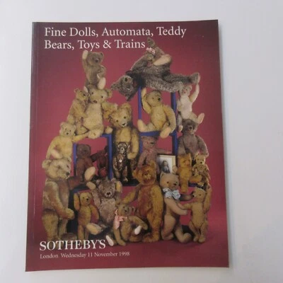 catalogue de vente enchères SOTHEBY'S 1998  poupées OURS jouets TRAINS automates - Photo 1/4