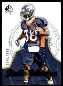 2008 SP Authentic Anthony Alridge Rookie 0029/1399 Denver Broncos #104 R102 - Picture 1 of 2