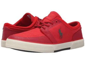 POLO RALPH LAUREN 816595747004 FAXON LOW Mn's (M) Red Canvas Lifestyle Shoes - Imagen 1 de 7