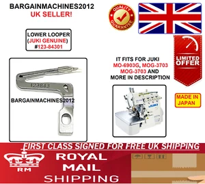JUKI MO-6903G OVERLOCKER LOWER LOOPER #123-84301 INDUSTRIAL SEWING MACHINE PART - Picture 1 of 5