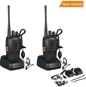 Talkie Walkie Rechargeable Pack x2 UHF Baofeng BF-888S 400-470 MHz radio chasses - Bild 1 von 7