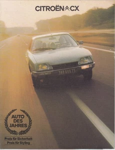 Citroen CX - Das Auto des Jahres, Prospekt - Bild 1 von 1