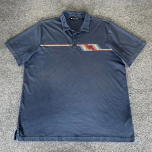 Travis Mathew Polo Shirt Mens XXL Golf Retro Stripe Performance Stretch Casual - Picture 1 of 9