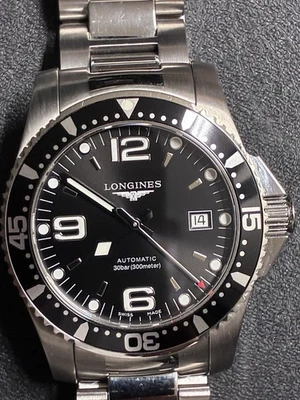 Novo Relógio Masculino Longines HydroConquest Automático 41mm Mostrador Preto - L3.642.4 - Imagem 1 de 4