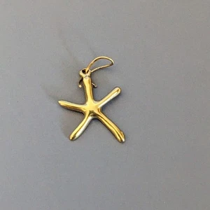 Nachlass 14k massiver Gelbgold Seestern Anhänger - Bild 1 von 9