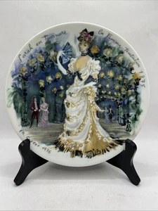 Piatto da collezione vintage Limoges Henri D’Arceau Les Femmes Du Siecle "Sarah" - Foto 1 di 6