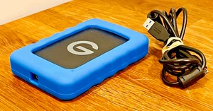 G-Technology G-DRIVE ev RaW Rugged Portable 2TB External Hard Drive +USB 3 Cable - Picture 1 of 5