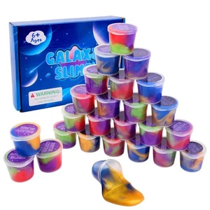 25 Paquetes Galaxy Slime, Favor de Fiesta para Niños Niñas y Niños, Adultos, Antiadherente, - Imagen 1 de 5