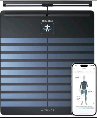 WITHINGS Smart Scale Body Scan Black fast shipping  - Image 1 of 4