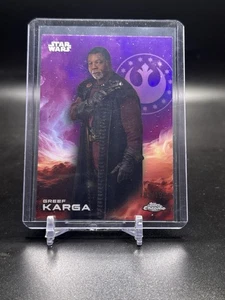 2025 Topps Chrome Star Wars Greef Karga Kamino Purple Refractor #/199 - Picture 1 of 2