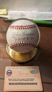 New York Yankees Perfect Game Ball signiert Steiner Echtheitszertifikat Larsen Wells and Cone - Bild 1 von 8