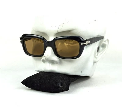 ICONIC 1960s PERSOL RATTI SUNGLASSES VINTAGE BLACK FRAME ITALY OUTDOORS MEN - Image 1 of 4