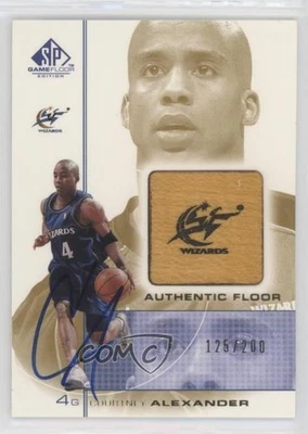 2000-01 SP Game Floor Edition Auténtico/200 Courtney Alexander Rookie Automático RC Foto 1 de 2