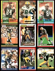 Sterling Sharpe 9 Karten Lot 1990 bis '94 (Topps, Score, Pro Set) -NM - Bild 1 von 20