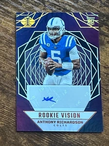 2023 Panini Illusions Rookie Vision Auto Black #2 Anthony Richardson /50 X14703 - Picture 1 of 2