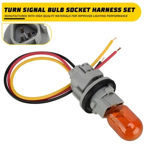 For Toyota 4Runner RAV4 Land Cruiser Headlight Turn Signal Bulb Socket Harness 1 - Picture 1 of 18