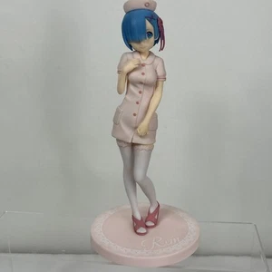 Japón Anime Re:Zero Starting Life Another World Rem White Angel Rosa Figura Sega - Imagen 1 de 12