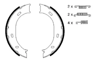 Bosch 0986487610 Hand Brake Shoes Set Fits Mercedes-Benz G-Class 2015-2018 - Picture 1 of 5