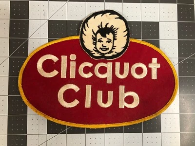 Vintage Rare Large Clicquot Club Soda Beverage Logo Uniform Jacket Patch - Image 1 of 4