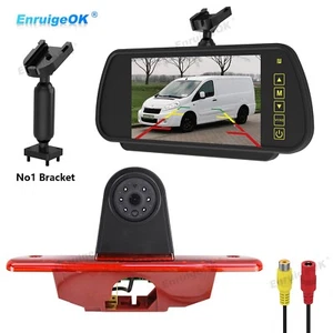 Brake Light Reverse Camera For Peugeot Expert Citroen Dispatch & 7" Monitor Kit - Picture 1 of 20