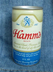 VINTAGE HAMM'S BEER CAN Empty Steel Pull Tab Olympia Brewing Company CF2 - Picture 1 of 5