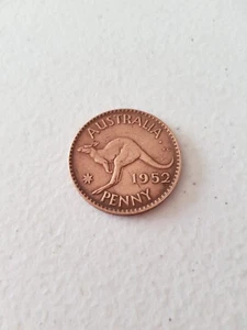 Coin - 1952 Australian Penny Genuine Circulated King George VI KG Polished Perth - Picture 1 of 4