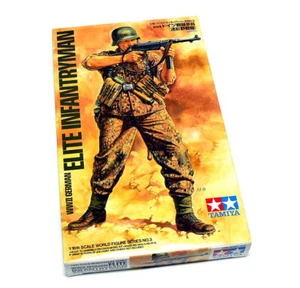 TAMIYA Military Model 1/16 WW2 German Elite Infantryman Figure Scale Hobby 36303 - Picture 1 of 2