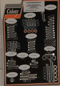 Harley 79-84 FTL-5-Speed Chrome allen head motor kits chrome plated Colony 1009 - Picture 1 of 1