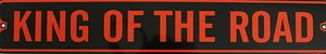 "Metall Straßenschild King of the Road Harley Davidson Biker Höhle Bar Dekor 3""x18"" - Bild 1 von 2