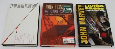 3 Mystery HC/DJ Living Proof Harvey, Winter Games Feinstein, First Cut Robinson - Image 1 of 4