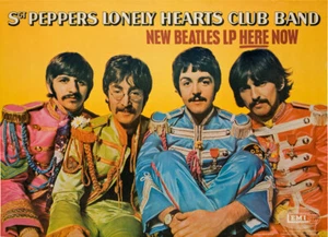 Beatles Sgt. Pepper's Lonely Hearts Club Band EMI Promotion 13 x 19" Photo Print - Picture 1 of 1