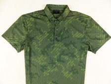 MENS POLO SHIRT GALVIN GREEN EXCELLENT CONDITION PROFESSIONAL GOLF SIZE:MEDIUM