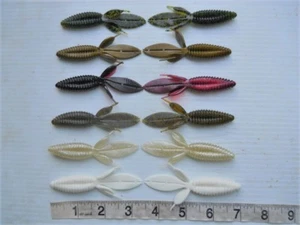 50 - 3.5" Sweet Beavers Bug Style Plastic Bass Fishing Tackle ~ Lures~ 10 Colors - Picture 1 of 32
