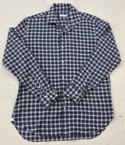 Maria Santangelo Napoli Herren Hemd 16 1/2-42 blau/weiß kariert Baumwolle Italy » - Bild 1 von 4