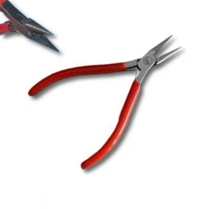 Kent 4,5" Kettennasen-Mikrozange, glatte flache Backen, Blattfeder und beschichteter Griff - Bild 1 von 1