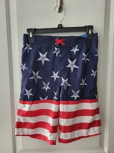 American Flag Swim Trunks Youth - Picture 1 of 3