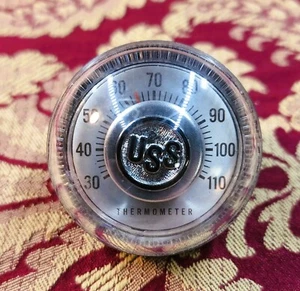 Honeywell Schreibtisch Thermometer Briefbeschwerer - USA Stahl Logo - Bild 1 von 5