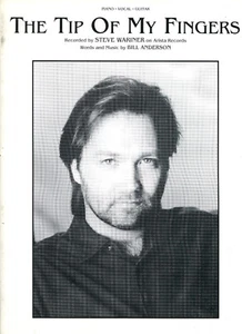 1960 1991 Sheet Music ~ THE TIP OF MY FINGERS ~ Steve Wariner ~ Vintage! NEW! - Imagen 1 de 1
