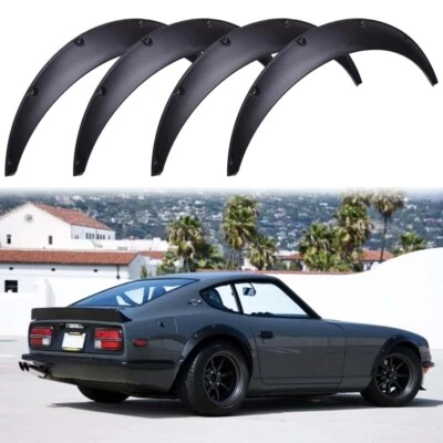 4X 4.5" Fender Flares Durable Extra Wide Wheel Arches For Datsun 610,620,710,720 - Image 1 of 4