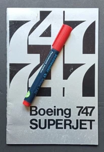 vintage manufacturer's brochure BOEING 747 SUPERJET• august 1972 - Picture 1 of 11