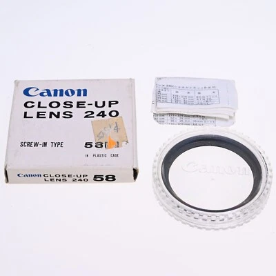 Canon Close-Up Lens 240 58mm Filter - Image 1 of 4