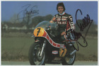 Barry Sheene Motorcycle Racer Autographed Signed Photo AMCo COA 24508