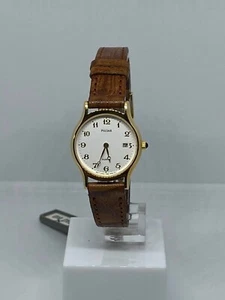 PULSAR DAMEN UHR 18KT GOLD MOVT JAPAN V899-0040 NEU!! -20% OFF - Bild 1 von 7