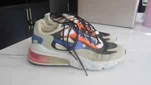 NIKE AIR MAX 270 REACT cream running trainers uk 6/40 c13899-200 - Picture 1 of 5