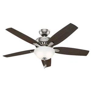 Hunter 52" Newsome Ceiling Fan with LED Light Traditional Casual w/ Pull Chain - Picture 1 of 1