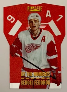 1996-97 Pinnacle By the Numbers Sergei Fedorov #3 HOF - Picture 1 of 2
