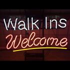 Walk Ins Welcome Neon Light Sign 17"x14" Lamp Bar Decoration Poster Gift UX