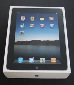 Vintage APPLE iPad 1st Gen 16GB 9.7in - Silver with original box and leaflet - Afbeelding 1 van 7